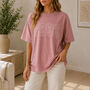Personalised Vintage Birth Year Oversized T Shirt Gift For Her, thumbnail 3 of 3