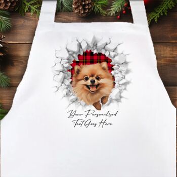 Personalised Christmas Pomeranian Break Through, 4 of 10