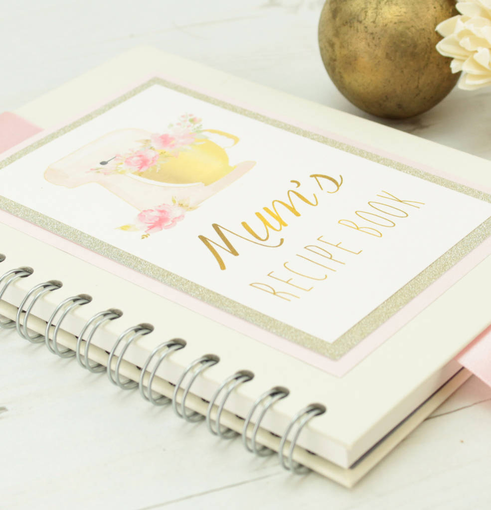 Personalised Recipe Notebook By Dreams To Reality Design Ltd