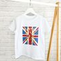 Long Live The King Coronation Union Jack Kids T Shirt, thumbnail 1 of 2