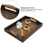 Rattan Rectangular Serving Tray With Handler Wicker, thumbnail 2 of 8