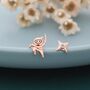 Sterling Silver Mismatched Ninja And Ninja Shuriken Star Stud Earrings, thumbnail 7 of 12