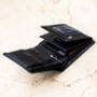 Personalised Leather Wallet Vertical Trifold Rfid, thumbnail 6 of 7