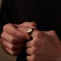 Personalised Gold Signet Ring For Men And Women, Engraved Initials, thumbnail 6 of 12