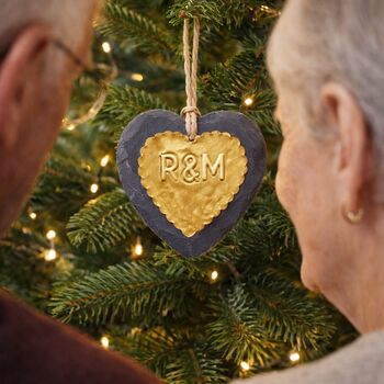 Personalised Golden Heart 50th Wedding Anniversary Gift, 2 of 9