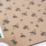 Kraft Wrapping Paper With Bee Design, thumbnail 4 of 4