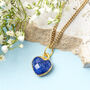 Healing Sapphire Heart Gemstone Silver Necklace, thumbnail 10 of 10