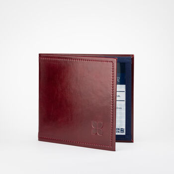 Blue Badge Permit Holder In Burgundy Italian Leather, 7 of 7