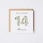 Personalised Happy Birthday Card Liberty Style *Any Age, thumbnail 8 of 8