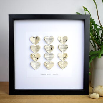 Personalised Heart Strings Artwork, 2 of 12
