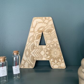 Chunky Wooden Alphabet Letter Monogram, 7 of 7