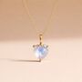 Moonstone June Birthstone Gold Plated Necklace, thumbnail 1 of 4