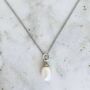 The Pearl Accent Sterling Silver Necklace, thumbnail 1 of 5