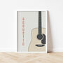 Acoustic Guitar Print | Guitarist Music Poster, thumbnail 5 of 6