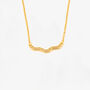 Nami 18 K Gold Plated Wave Necklace, thumbnail 1 of 5