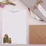 A5 Personalised Letter Writing Paper Christmas Bears, thumbnail 3 of 4