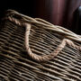 Rectangular Log Basket With Hessian Lining And Handles, thumbnail 3 of 5