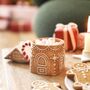 Gingerbread House Ceramic Mug With Lid, thumbnail 1 of 6