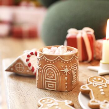 Gingerbread House Ceramic Mug With Lid, 4 of 6
