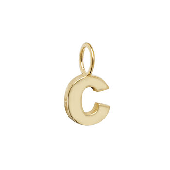 Yellow Gold Initial Pendant, 3 of 12