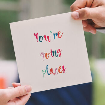 'You're Going Places' Card, 2 of 3