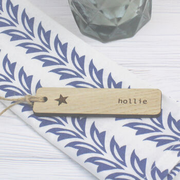 Personalised Wooden Name Tags – Elegant Handcrafted Table And Gift Decor, 4 of 6