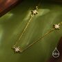 Starburst Cz Necklace In Sterling Silver, thumbnail 8 of 12