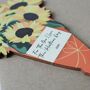 Personalised Sunflowers Card In Wood, thumbnail 4 of 5