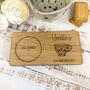 Personalised Oak Coaster Tray Tea And Biscuits Gift, thumbnail 5 of 8