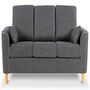 Three Seater Sofa Comfortable Fabric Sofa With Cushions, thumbnail 5 of 12