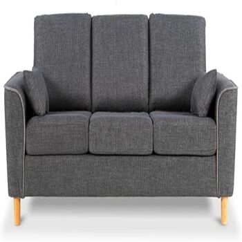 Three Seater Sofa Comfortable Fabric Sofa With Cushions, 5 of 12
