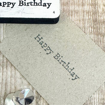 Elegant Birthday Rubber Stamp For Crafting Projects, 2 of 5