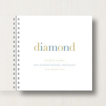 Personalised 60th Diamond Anniversary Memory Book, 2 of 7