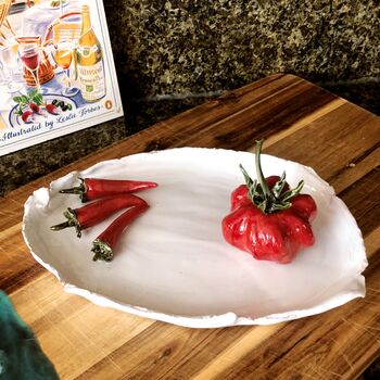 Gifts For Cooks: Ceramic Chillies And Tomato Dish, 3 of 6