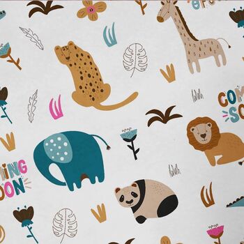 Safari Children Gift Wrapping Paper Roll Or Folded, 2 of 3