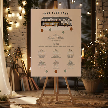 Illustrated Bespoke Venue Table Plan Digital Or Physical, 2 of 3