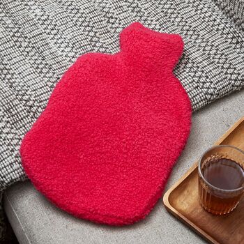 Merino Wool Boucle Hot Water Bottle, 3 of 6