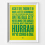 Norwich City 'On The Ball' Football Song Print, thumbnail 1 of 3