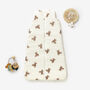 Little Teddy Bear Organic Cotton Unisex Baby Sleeping Bag, thumbnail 1 of 4