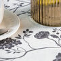 Luxury Linen Like Floral Table Runner Cecylia Natural, thumbnail 3 of 4