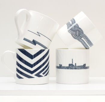 Dazzle Ship Bone China Mug, 2 of 2