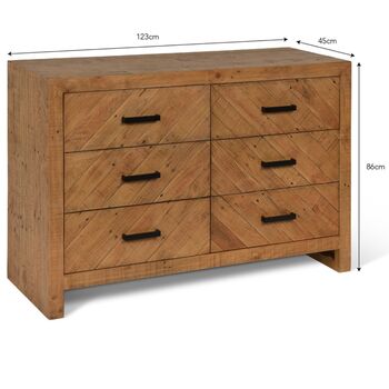 Chevron Chest Of Drawers, 5 of 5