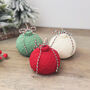 Bead Christmas Bauble Candle Festive Bauble Decoration, thumbnail 6 of 10