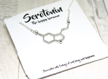 Serotonin Molecule Necklace, 4 of 7