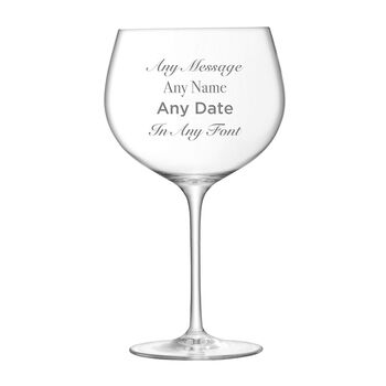 Personalised Classic Gin Glass, 6 of 7