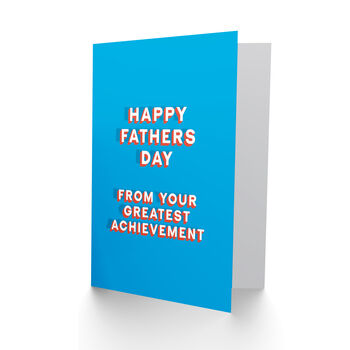 Joke From Your Greatest Achievement Funny Fathers Day Card, 2 of 6