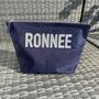 Personalised Block Capitals Canvas Pouch Toiletry Makeup Cosmetic Bag Pencil Case, thumbnail 2 of 3