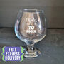 70th Birthday Gift Brandy Snifter Glass, thumbnail 1 of 5