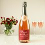 Ruby 40th Wedding Anniversary Personalised Champagne, thumbnail 4 of 7