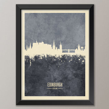 Edinburgh Skyline Print And Box Canvas, 3 of 7